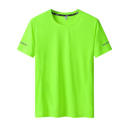 Plus Size Men's T-Shirt - Quick Dry Sport Shirt | Breathable Mesh Fabric Tee 6XL-9XL