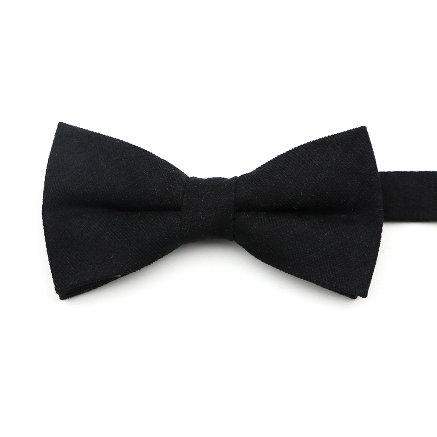 Solid Color Suede Bow Tie - Classic Men  Kids Bowknot for Weddings