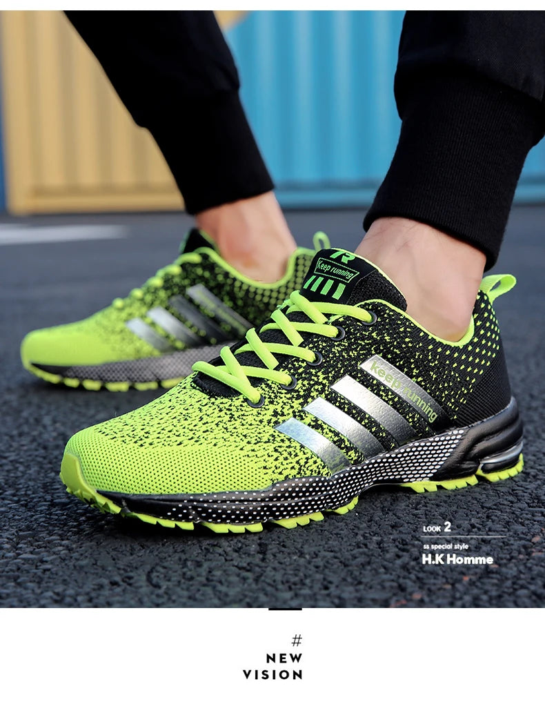 Men's Mesh Breathable Casual Shoes Non-Slip Stable Shock Absorption Lightweight Sneakers Couple Basket Homme 2020 la sportiva