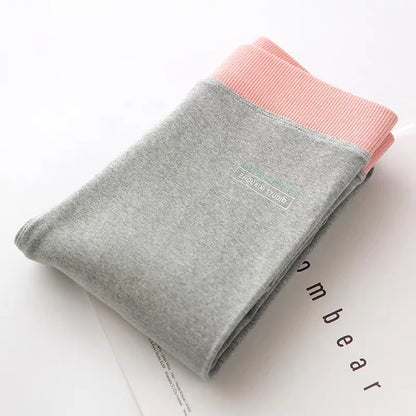 Ribbed Leggings Women - High Waist Cotton Blend Warm Winter Leggings | Casual Threaded Pants