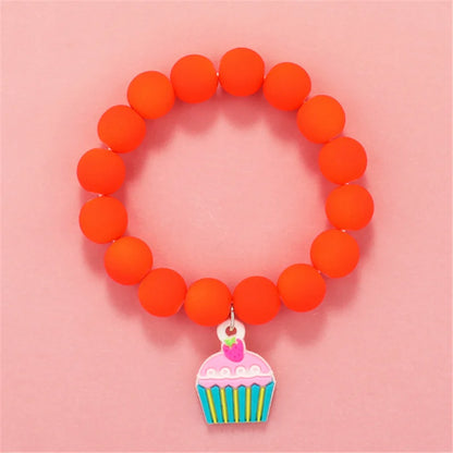 Cute Popcorn Beads Bracelet - Friendship Jewelry for Girls with Star Moon Cloud and Flower Accents