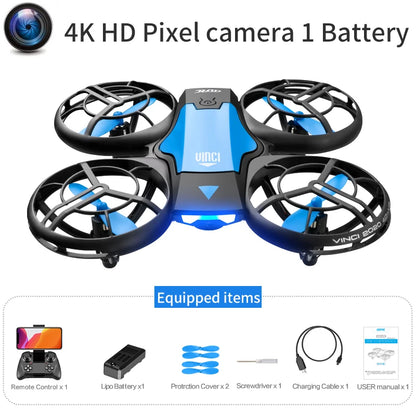 V8 Mini Drone - 4K HD Camera WiFi FPV Height Hold Kids RC Helicopter - ZOOMNSTORE