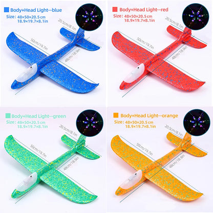 Big Foam Glider Plane - Hand-Throw Outdoor Toy for Kids - ZOOMNSTORE