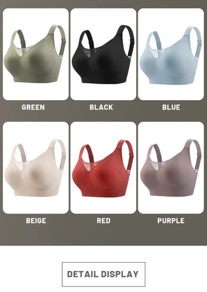 MeooLiisy C to F Cup Plus Size Tube Top Underwear Minimizer Seamless Active Bras Wireless Surper Comfortable Lingerie  XXXXL
