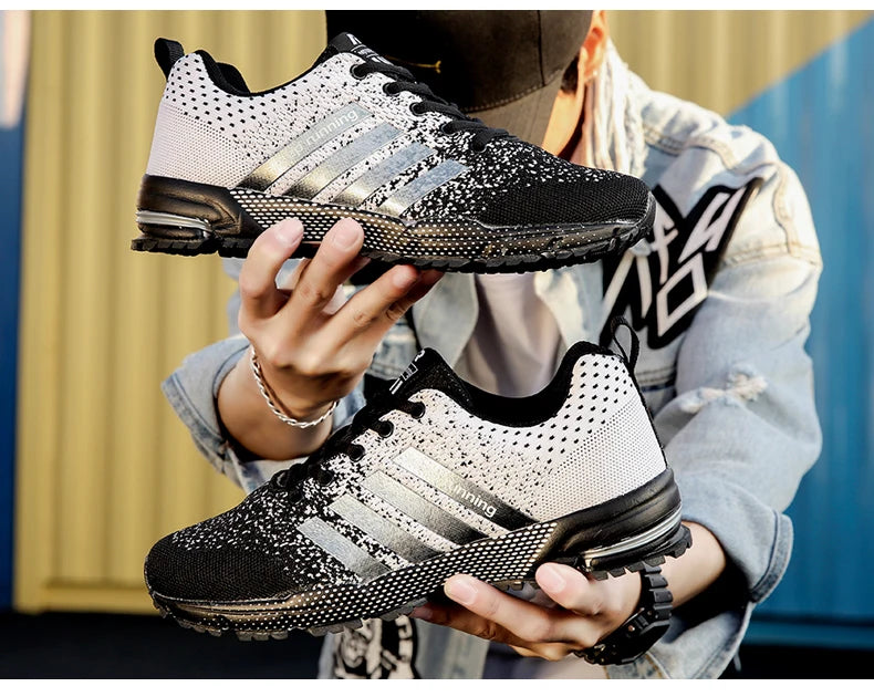 Men's Mesh Breathable Casual Shoes Non-Slip Stable Shock Absorption Lightweight Sneakers Couple Basket Homme 2020 la sportiva