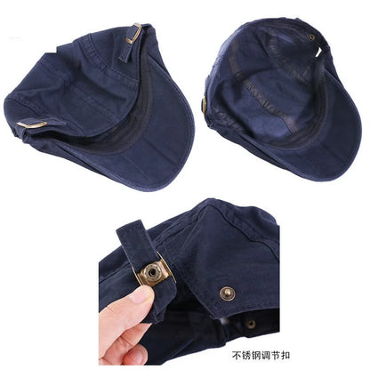 Cotton Hunting Cap Baseball Cap With  Adjusting Buckle Golf Cap