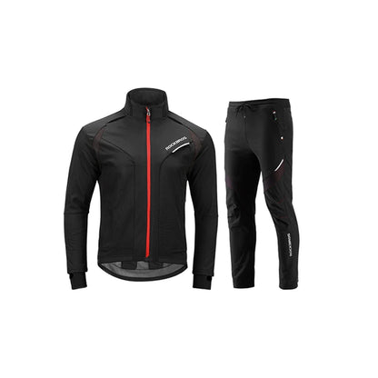 Winter Cycling Jersey - Thermal Cycling Wear Windproof Suit for Men Women | Reflective Bike Clothing
