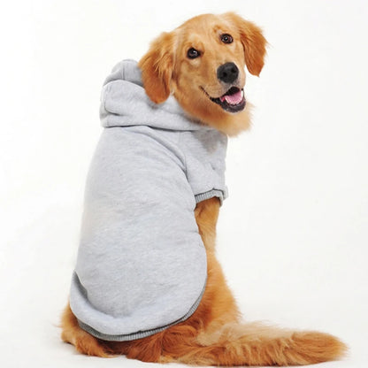 Solid Dog Jacket Coat Hoodies Sweatshirt  pet Clothes for Samll Medium Large Dogs Labrador French Bulldog Yorkshire Outfit S-9XL