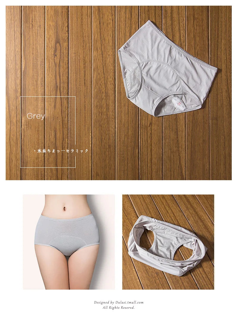 2PCLeak Proof Menstrual Period Panties Women Underwear Physiological Pants Cotton Health Seamless Briefs High Waist  Dropshiping