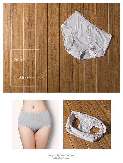 2PCLeak Proof Menstrual Period Panties Women Underwear Physiological Pants Cotton Health Seamless Briefs High Waist  Dropshiping