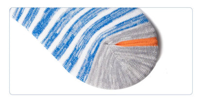 5 Pairs/lot Men Socks Large size Spring Summer Cotton Fashion Striped Silicone Non-slip socks Soft Breathable Short Socks Male