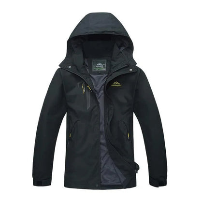 Waterproof Hiking Jacket - Women's Breathable Windproof Camping Coat With Adjustable Hood