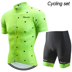 Cycling Jersey Set - Men & Women Breathable MTB Bike Clothes With Gel Padded Shorts