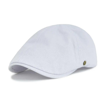 VOBOOM Classic Cotton Flat Cap Ivy Caps Men Women Newsboy Cabbie Driver Hat Season Flat CapSolid Color Casual Camouflage Beret