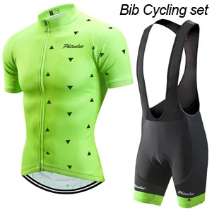 Cycling Jersey Set - Men & Women Breathable MTB Bike Clothes With Gel Padded Shorts