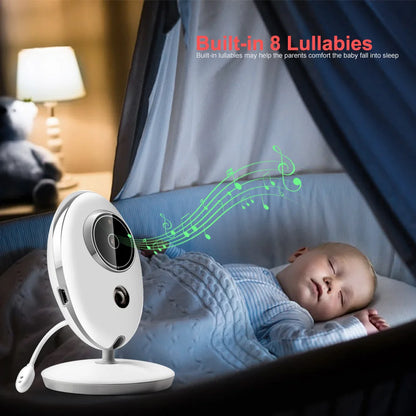Wireless LCD Audio Video Baby Monitor VB605 Radio Nanny Music Intercom IR 24h Portable Baby Camera Baby Walkie Talkie Babysitter