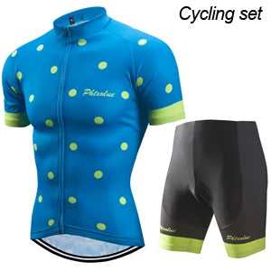 Cycling Jersey Set - Men & Women Breathable MTB Bike Clothes With Gel Padded Shorts