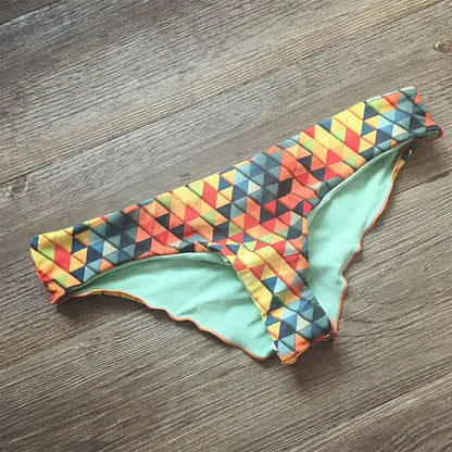 4 Colors Bikinis Women Solid Brazilian Thong Bikini Tanga 2025 Swimsuit Swimwear Women's Swimming Suit Bottom Bathing Suit A117
