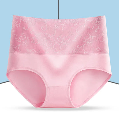 1Pcs High Rise Underwear Women's Sexy Panties Cotton Briefs Plus Size Calcinhas Transparent Seamless Underpant Girls Boxer L-5XL
