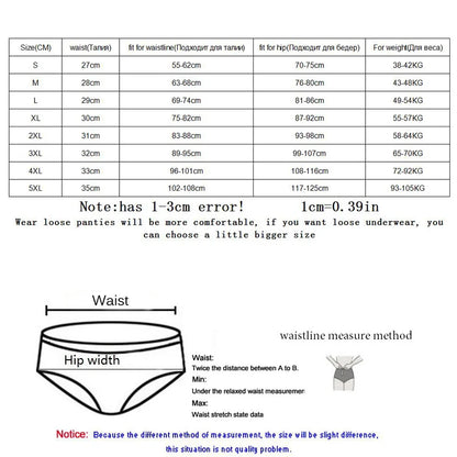 1Pcs High Rise Underwear Women's Sexy Panties Cotton Briefs Plus Size Calcinhas Transparent Seamless Underpant Girls Boxer L-5XL