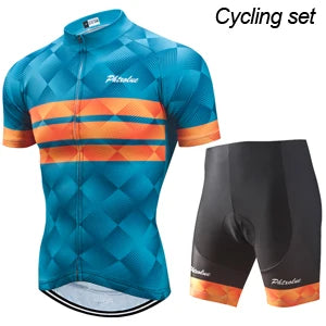 Cycling Jersey Set - Men & Women Breathable MTB Bike Clothes With Gel Padded Shorts