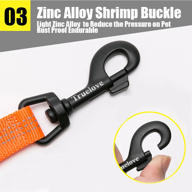 Truelove Pet Nylon Reflective Leash used harness and collar For Small Big Dog and Cat All Breed Training Running Walking TLL2771