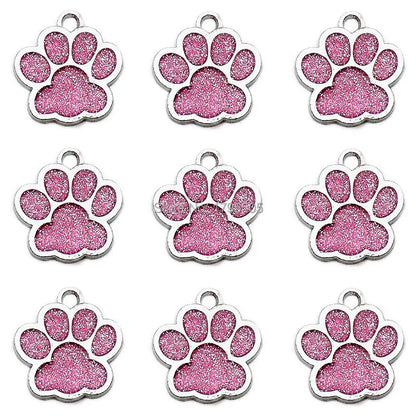 Wholesale 100pcs bright  Pet shiny claw id pet dog accessories alloy ID tag puppy pet collar pendant pet dog cat dog back home