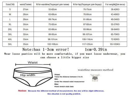 1Pcs High Rise Underwear Women's Sexy Panties Cotton Briefs Plus Size Calcinhas Transparent Seamless Underpant Girls Boxer L-5XL