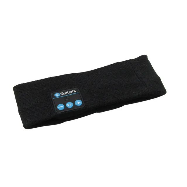 Wireless Stereo Bluetooth 5.4 Headphones Running Sleeping Earphone Headset Knit Sports Music Headband Eye Mask With MIC