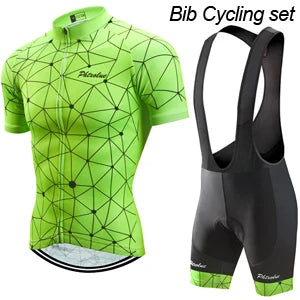 Cycling Jersey Set - Men & Women Breathable MTB Bike Clothes With Gel Padded Shorts