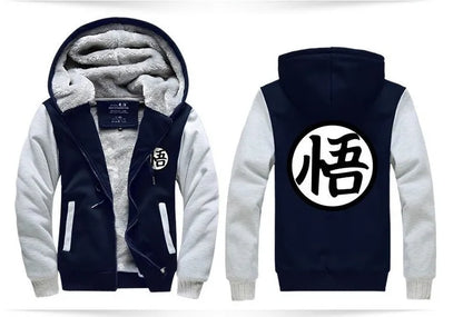 Autumn Winter Jackets Anime Sweatshirt Men Fashion Streetwear Fleece Hoody Men's Sportswear  Jacket