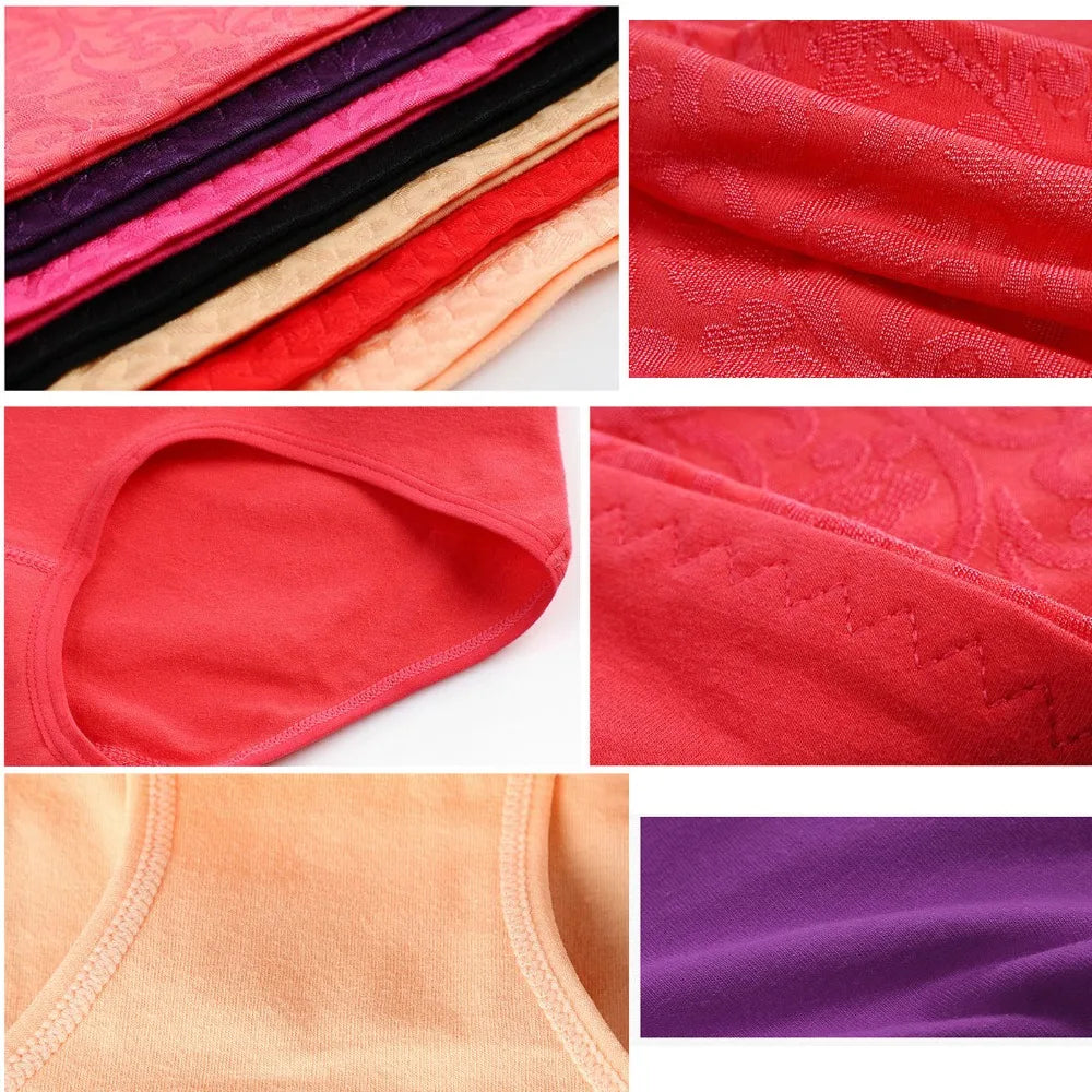 1Pcs High Rise Underwear Women's Sexy Panties Cotton Briefs Plus Size Calcinhas Transparent Seamless Underpant Girls Boxer L-5XL