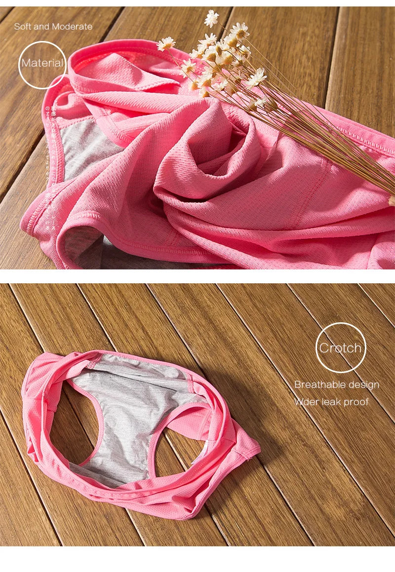 2PCLeak Proof Menstrual Period Panties Women Underwear Physiological Pants Cotton Health Seamless Briefs High Waist  Dropshiping