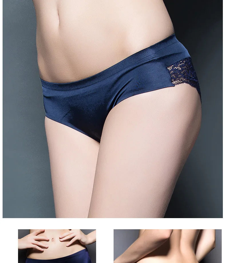 TEXIWAS 4pcs/lot Lace Panties Women Seamless Ladies Underwear Lace Briefs Sexy Panties for Women Comfort Lingerie Plus Size