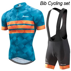 Cycling Jersey Set - Men & Women Breathable MTB Bike Clothes With Gel Padded Shorts