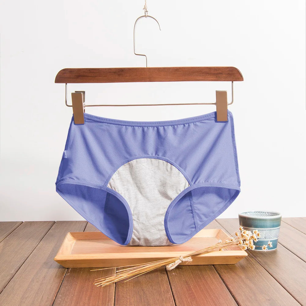 2PCLeak Proof Menstrual Period Panties Women Underwear Physiological Pants Cotton Health Seamless Briefs High Waist  Dropshiping
