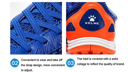 KELME Kid's Soccer Shoes HG Sole Football Boots Soccer Sneakers Light Training Shoes Children Sportswear Brand 6873003