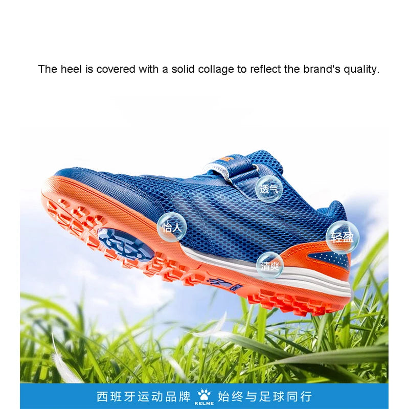 KELME Kid's Soccer Shoes HG Sole Football Boots Soccer Sneakers Light Training Shoes Children Sportswear Brand 6873003