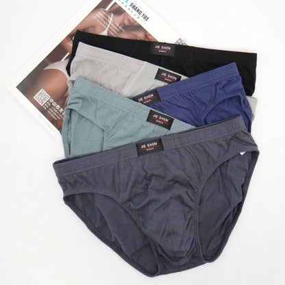 New 5Pcs/Lot Free Shipping Cheapest 100% Cotton Mens Briefs Plus Size Men Underwear Panties 4XL/5XL/6XL Men's Breathable Panties