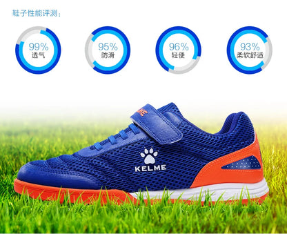 KELME Kid's Soccer Shoes HG Sole Football Boots Soccer Sneakers Light Training Shoes Children Sportswear Brand 6873003