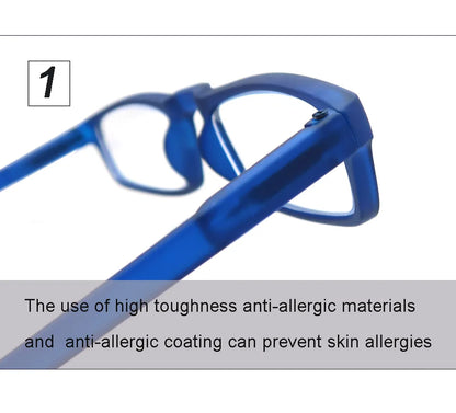 Reading Glasses Women Men Rectangular Ultralight Frame Small Readers Eyeglasses High Quality Spring Hinge with Diopter +1.0~+4.0