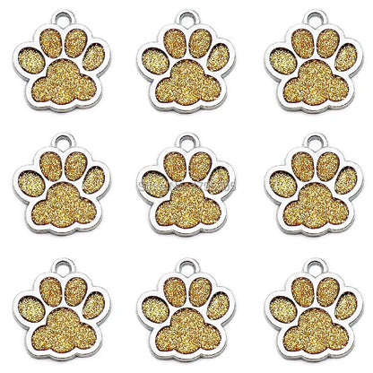 Wholesale 100pcs bright  Pet shiny claw id pet dog accessories alloy ID tag puppy pet collar pendant pet dog cat dog back home