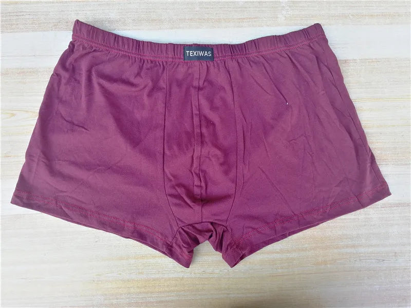 100% cotton  Big size underpants men's Boxers plus size  large size shorts breathable cotton underwear 5XL 6XL 4pcs/lot