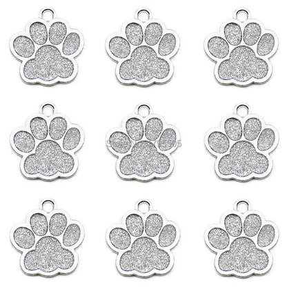 Wholesale 100pcs bright  Pet shiny claw id pet dog accessories alloy ID tag puppy pet collar pendant pet dog cat dog back home