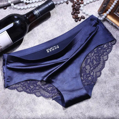 TEXIWAS 4pcs/lot Lace Panties Women Seamless Ladies Underwear Lace Briefs Sexy Panties for Women Comfort Lingerie Plus Size