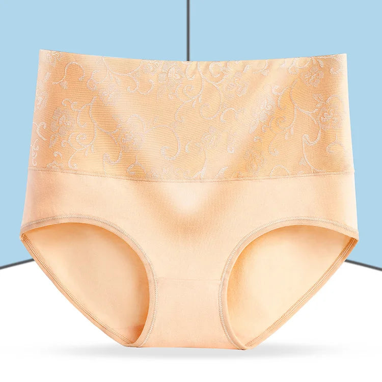 1Pcs High Rise Underwear Women's Sexy Panties Cotton Briefs Plus Size Calcinhas Transparent Seamless Underpant Girls Boxer L-5XL