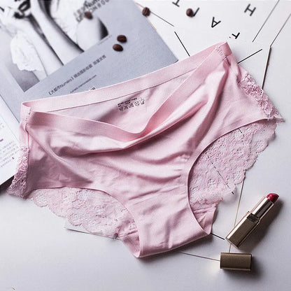 TEXIWAS 4pcs/lot Lace Panties Women Seamless Ladies Underwear Lace Briefs Sexy Panties for Women Comfort Lingerie Plus Size