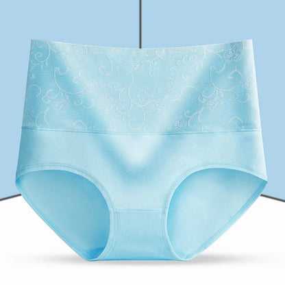 1Pcs High Rise Underwear Women's Sexy Panties Cotton Briefs Plus Size Calcinhas Transparent Seamless Underpant Girls Boxer L-5XL