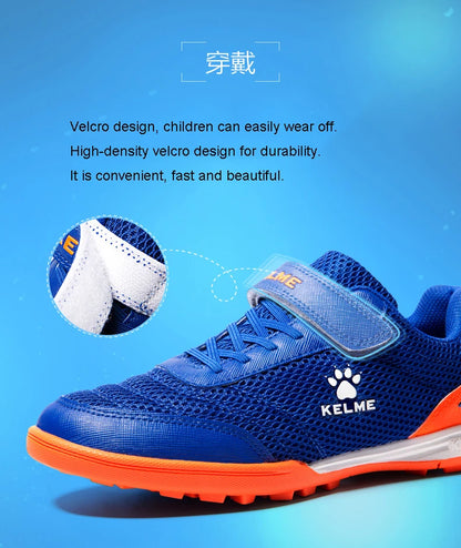 KELME Kid's Soccer Shoes HG Sole Football Boots Soccer Sneakers Light Training Shoes Children Sportswear Brand 6873003