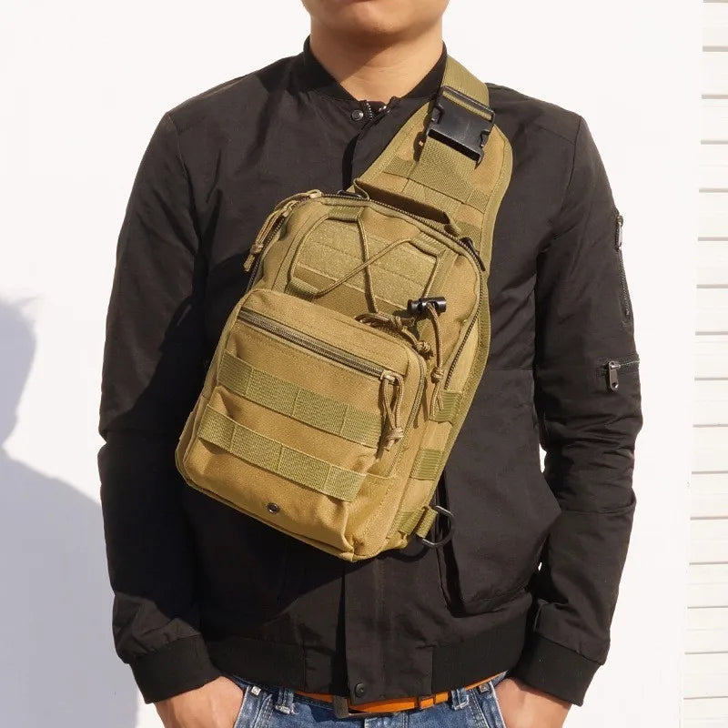 Tactical Sling Backpack - Waterproof EDC Outdoor CCW Daypack for Hiking and Camping